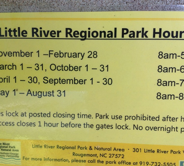 Little River Regional Park and Natural Area (Rougemont,&nbspNC)